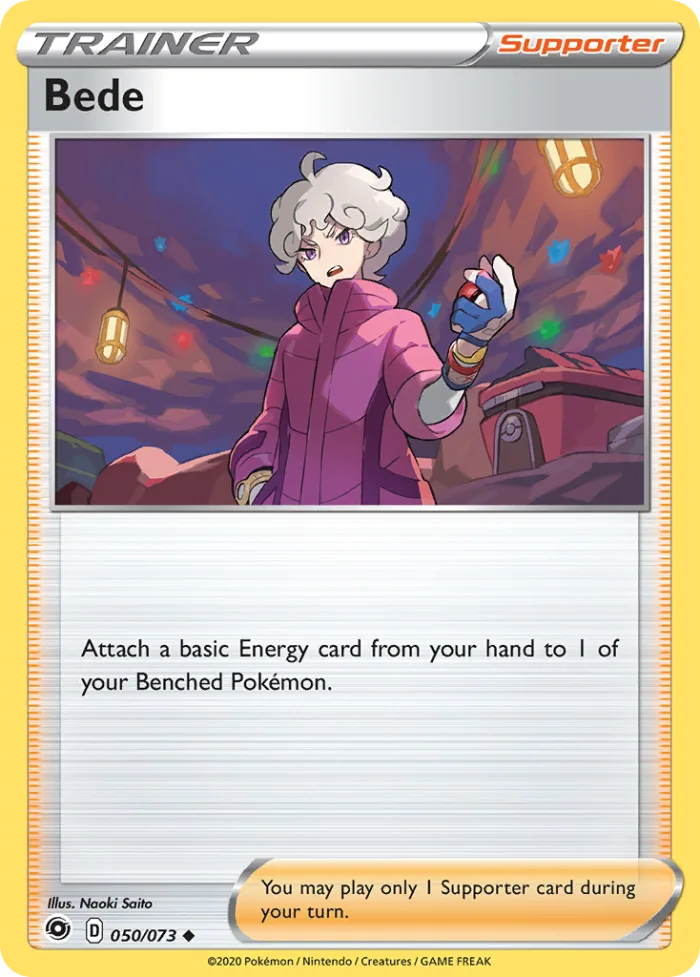 Bede #50 Champion's Path Pokemon card