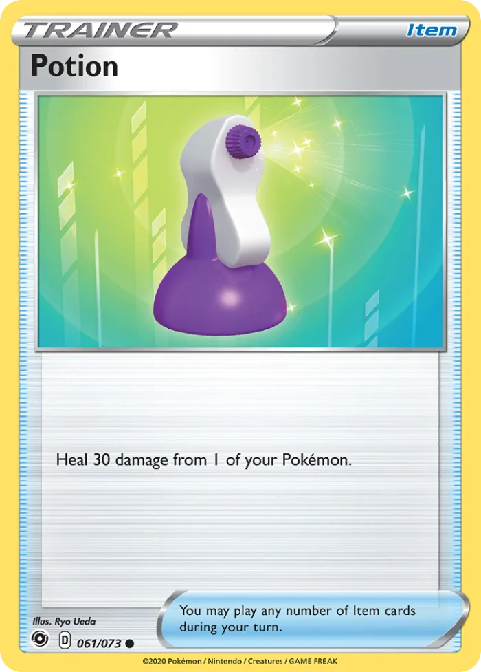 Potion #61 Champion's Path Pokemon card