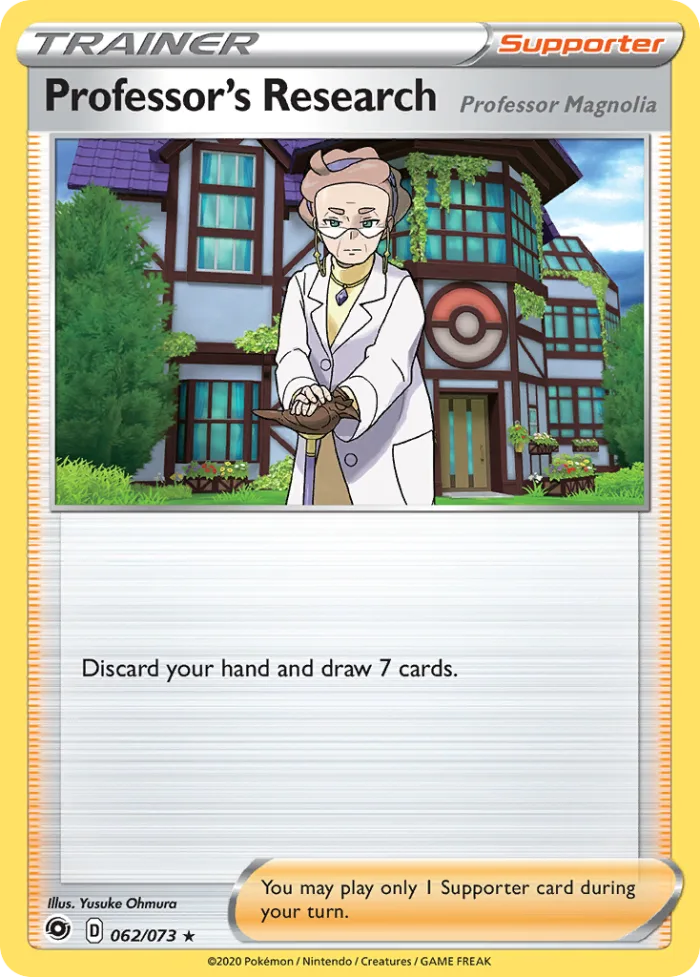 Professor's Research (Professor Magnolia) #62 Champion's Path Pokemon card
