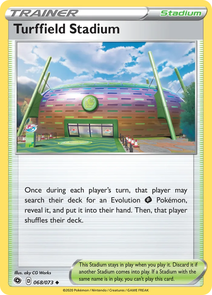 Turffield Stadium #68 Champion's Path Pokemon card