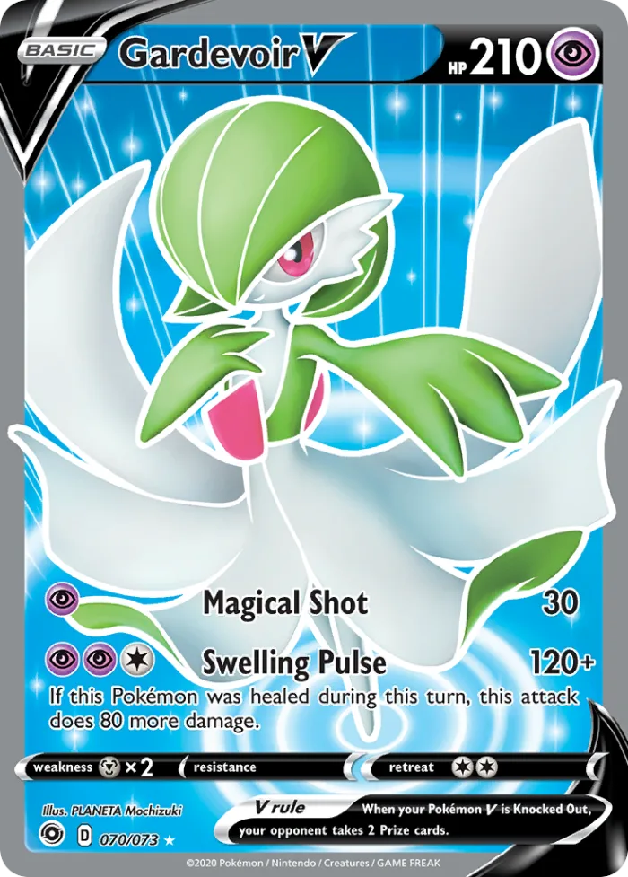 Gardevoir V #70 Champion's Path Pokemon card