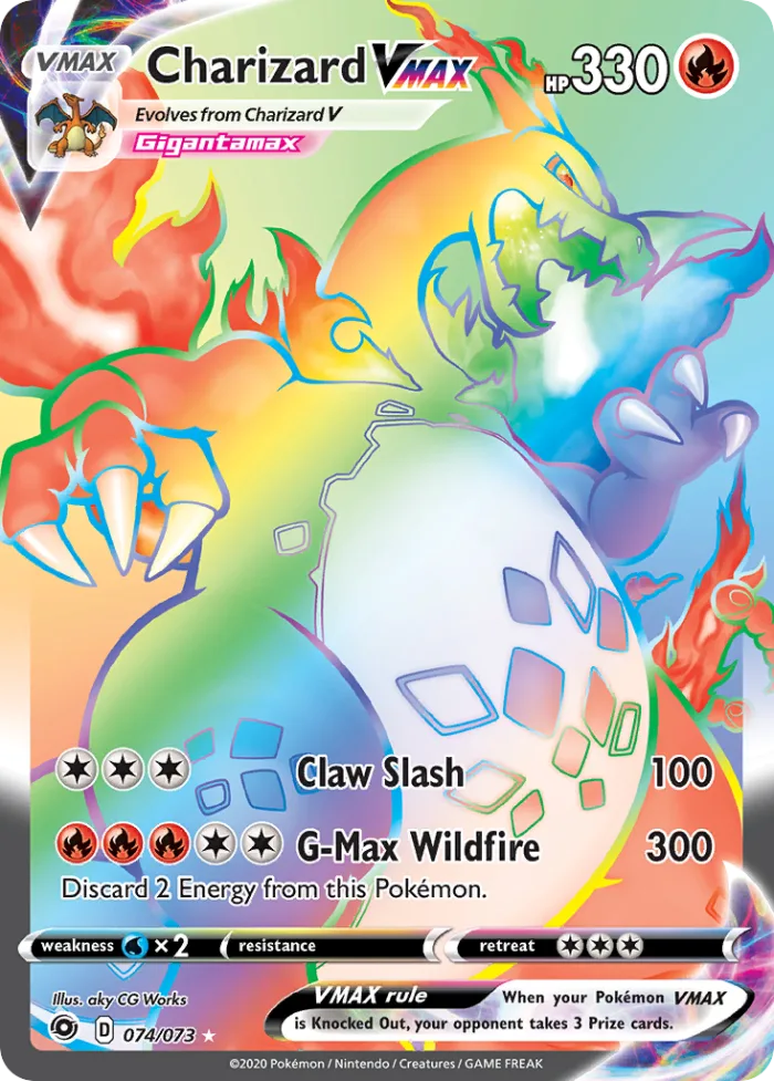 Charizard VMAX #74 Champion's Path Pokemon card