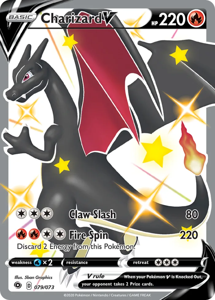 Charizard V #79 Champion's Path Pokemon card