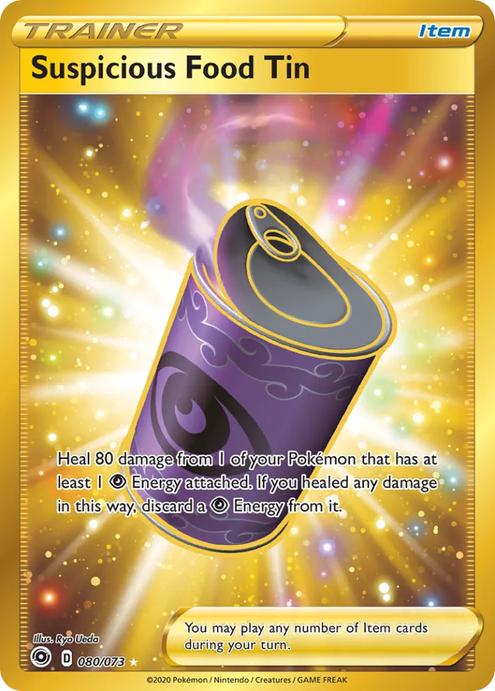 Suspicious Food Tin #80 Champion's Path Pokemon card