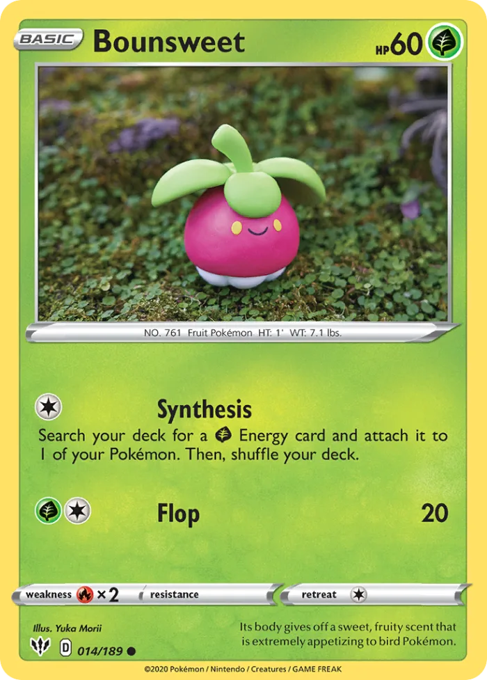 Bounsweet #14 Darkness Ablaze Pokemon card