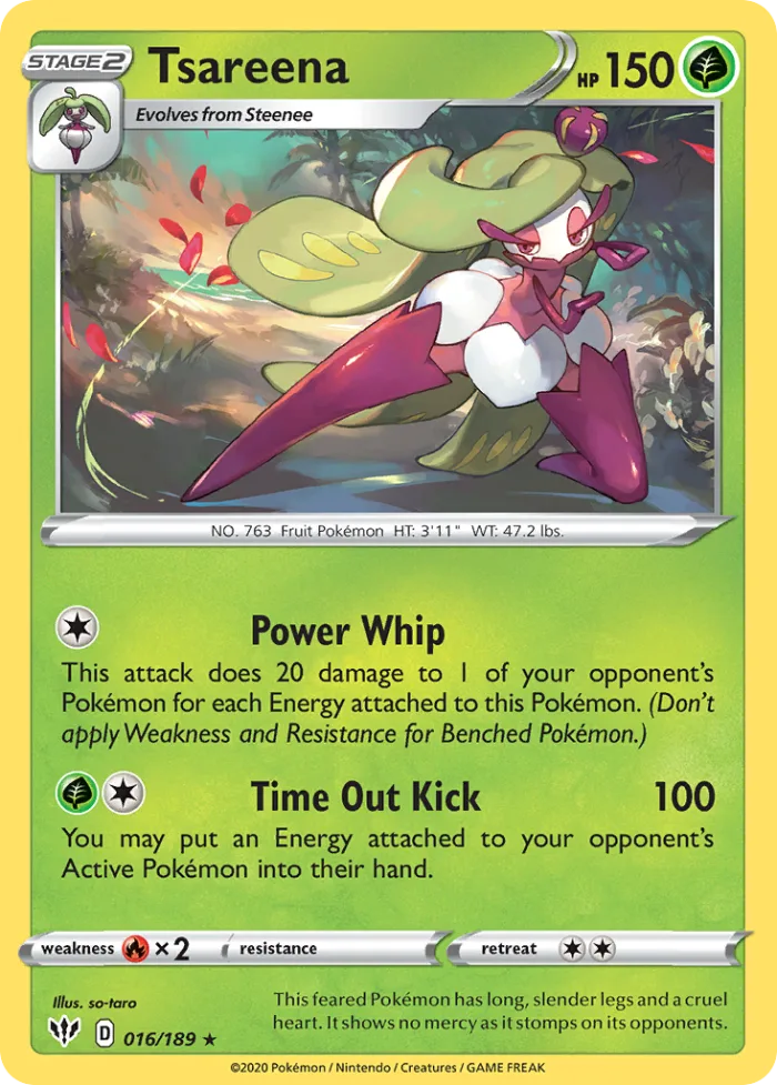 Tsareena #16 Darkness Ablaze Pokemon card