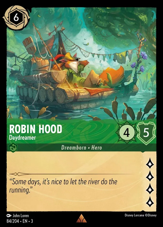 Robin Hood #84 Into the Inklands Disney Lorcana card