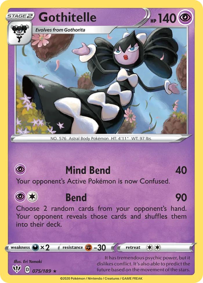 Gothitelle #75 Darkness Ablaze Pokemon card