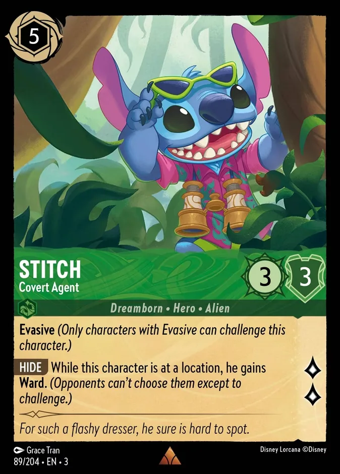 Stitch #89 Into the Inklands Disney Lorcana card