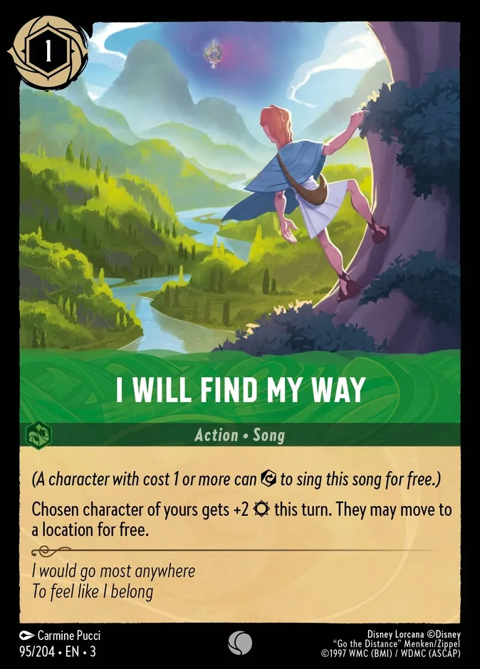 I Will Find My Way #95 Into the Inklands Disney Lorcana card