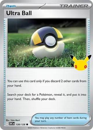 Ultra Ball #128 30th Celebration Pokemon card