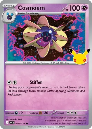 Cosmoem #079 30th Celebration Pokemon card