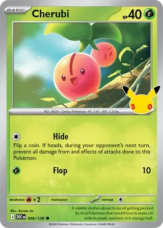 Cherubi #006 30th Celebration Pokemon card