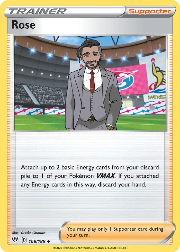 Rose #168 Darkness Ablaze Pokemon card