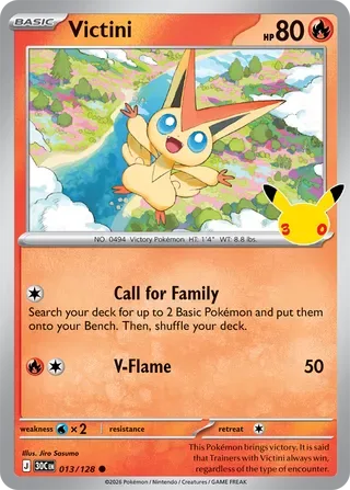 Victini #013 30th Celebration Pokemon card
