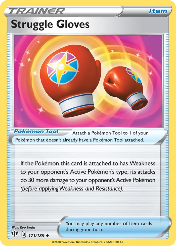 Struggle Gloves #171 Darkness Ablaze Pokemon card
