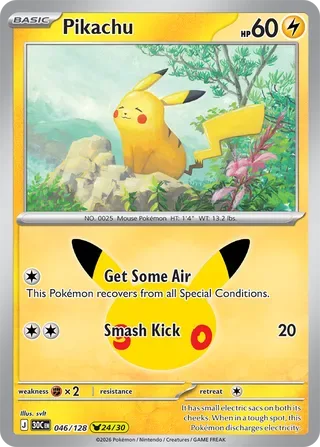 Pikachu #046 30th Celebration Pokemon card