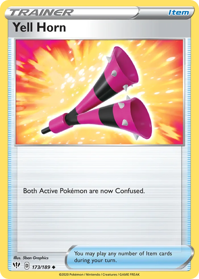 Yell Horn #173 Darkness Ablaze Pokemon card