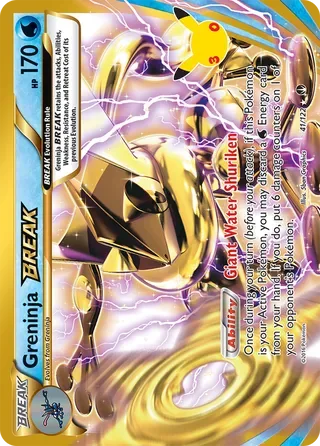 Greninja BREAK #BKP041 30th Celebration Pokemon card