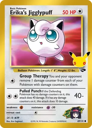 Erika's Jigglypuff #GC069 30th Celebration Pokemon card