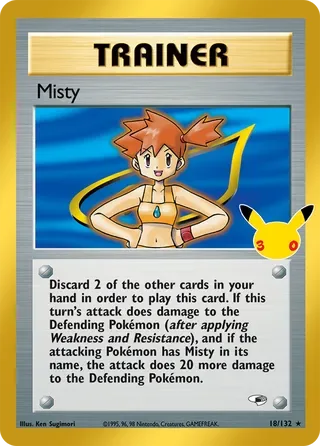 Misty #GH018 30th Celebration Pokemon card