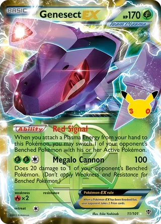 Genesect EX #PLB097 30th Celebration Pokemon card