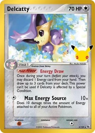 Delcatty #RS005 30th Celebration Pokemon card