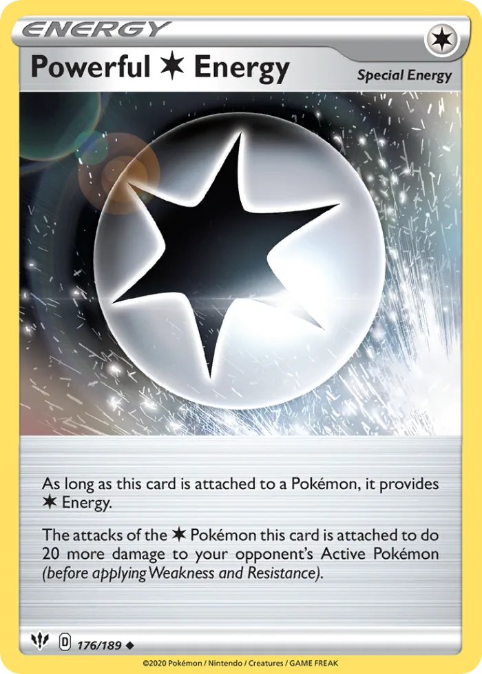 Powerful Colorless Energy #176 Darkness Ablaze Pokemon card