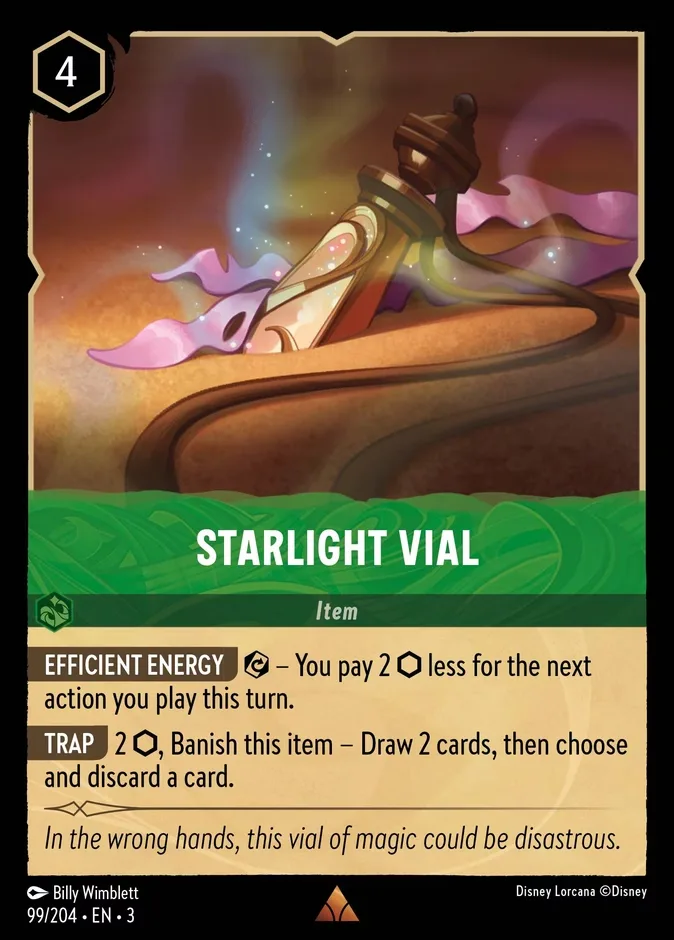 Starlight Vial #99 Into the Inklands Disney Lorcana card