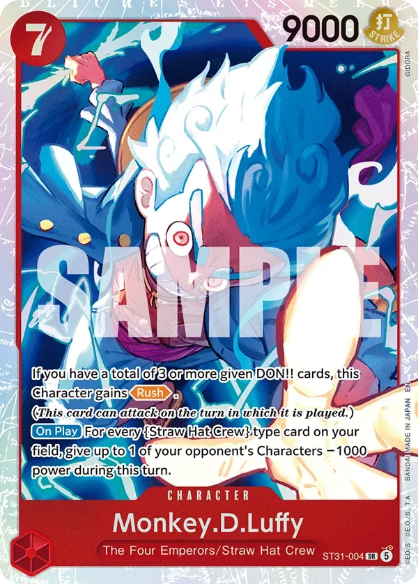 Monkey.D.Luffy RED Monkey.D.Luffy card