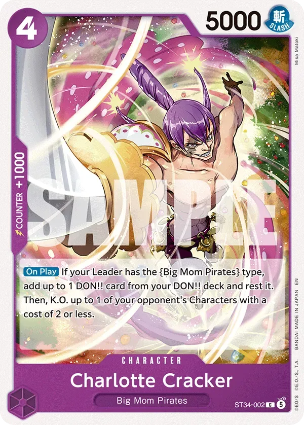 Charlotte Cracker PURPLE Charlotte Katakuri card