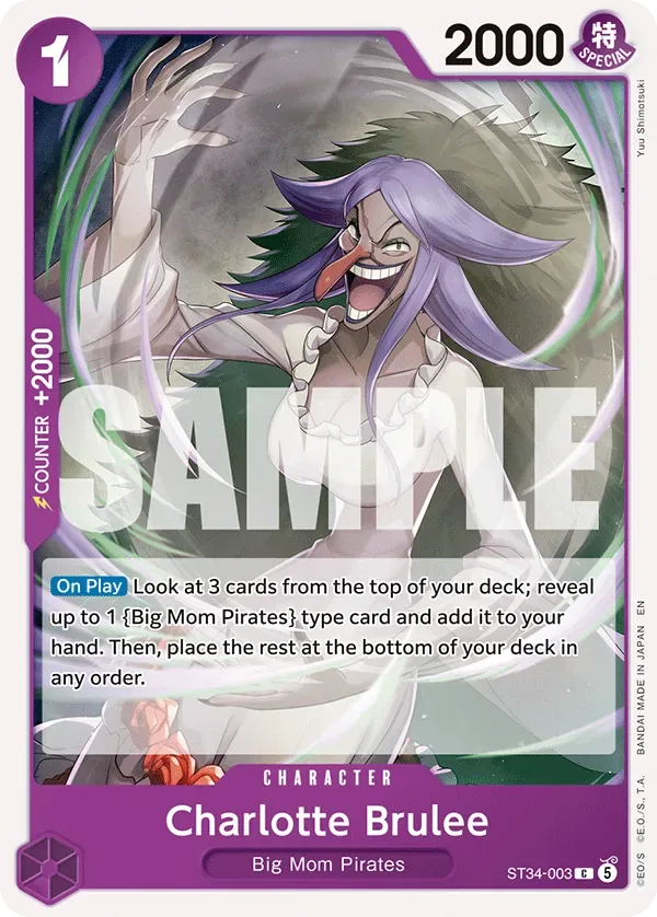 Charlotte Brulee PURPLE Charlotte Katakuri card