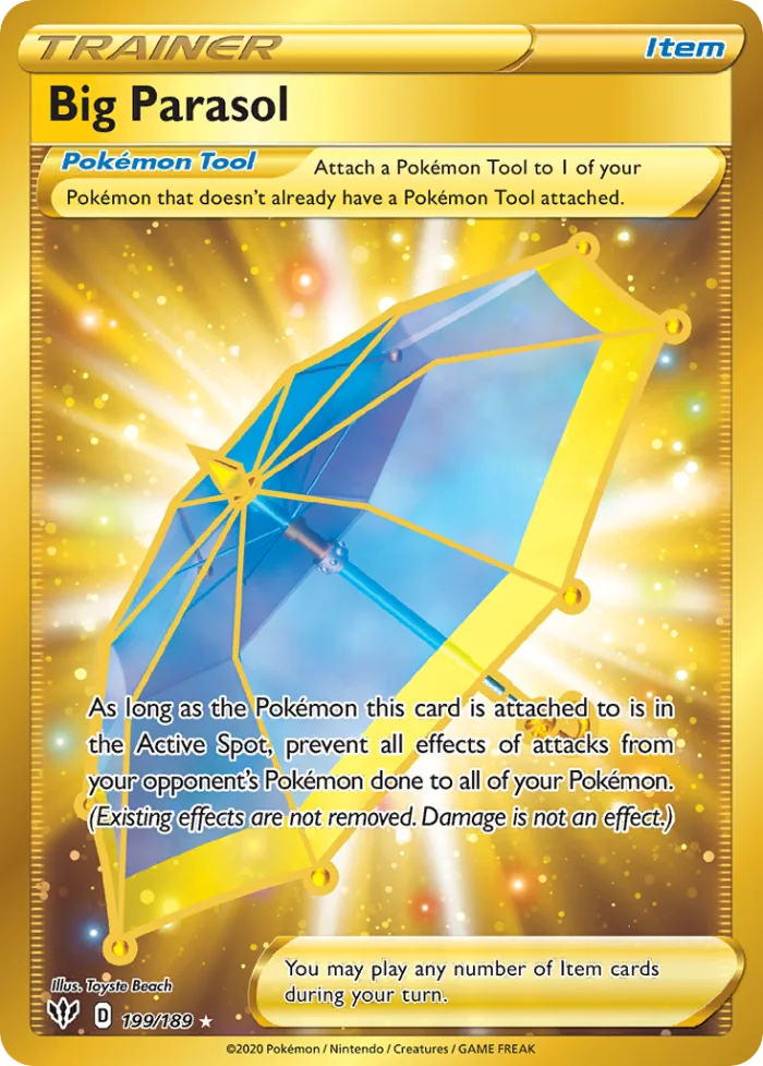 Big Parasol #199 Darkness Ablaze Pokemon card
