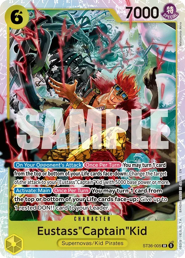 Eustass"Captain"Kid YELLOW Eustass"Captain"Kid card