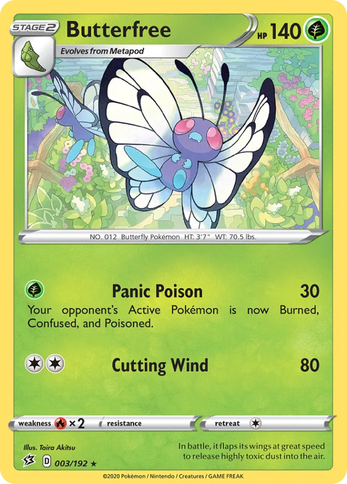 Butterfree #3 Rebel Clash Pokemon card