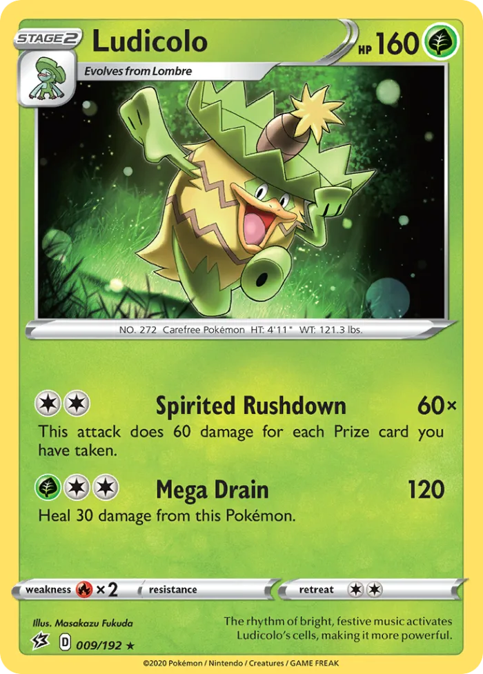 Ludicolo #9 Rebel Clash Pokemon card