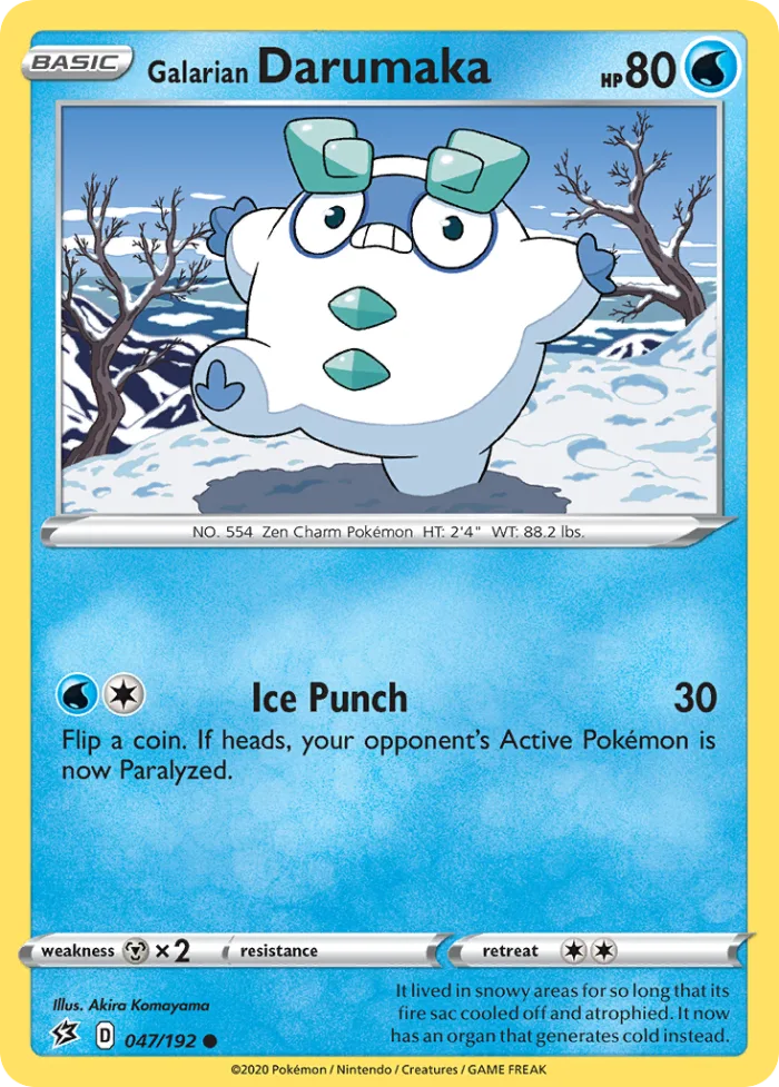 Galarian Darumaka #47 Rebel Clash Pokemon card