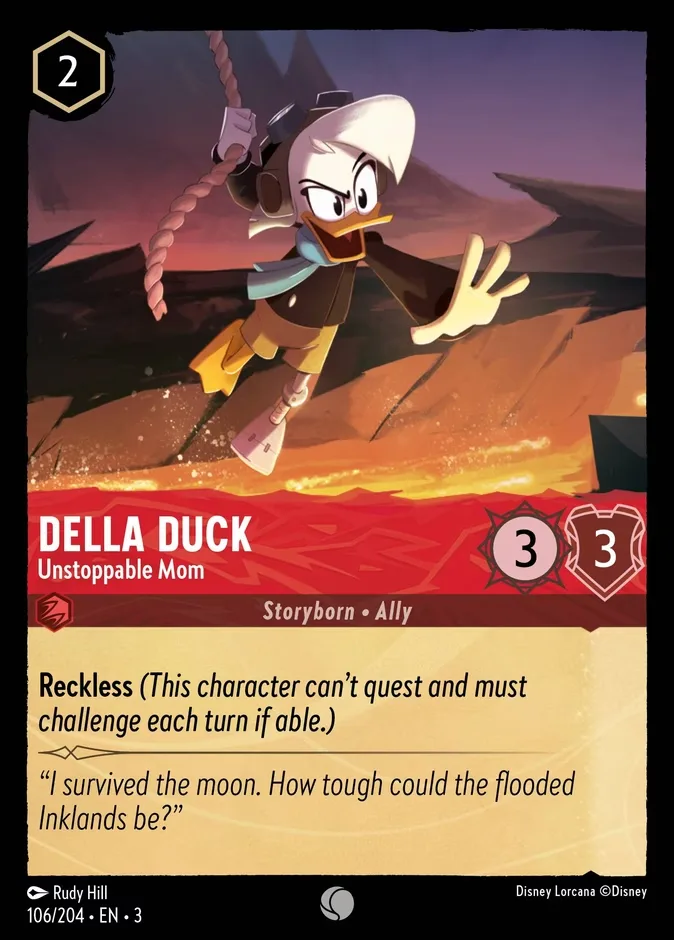 Della Duck #106 Into the Inklands Disney Lorcana card