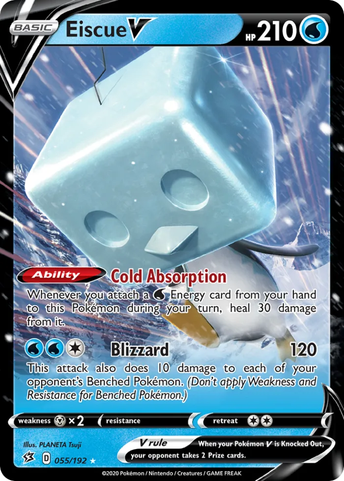 Eiscue V #55 Rebel Clash Pokemon card