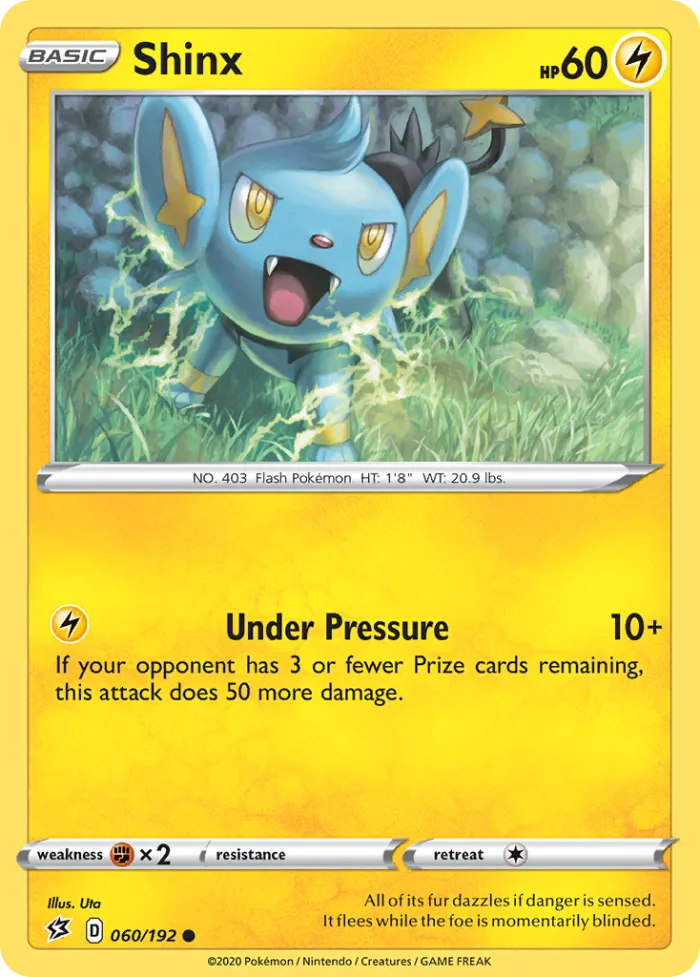 Shinx #60 Rebel Clash Pokemon card