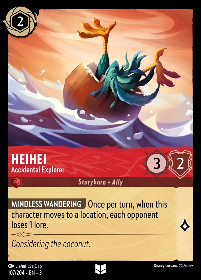HeiHei #107 Into the Inklands Disney Lorcana card