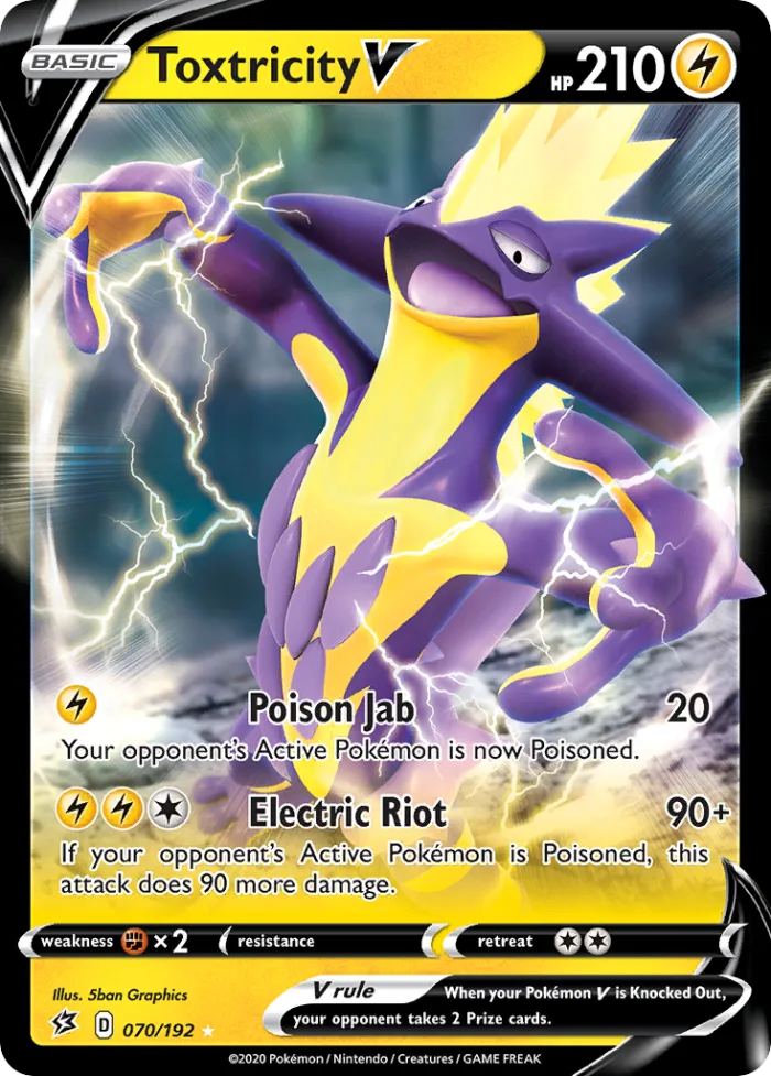 Toxtricity V #70 Rebel Clash Pokemon card