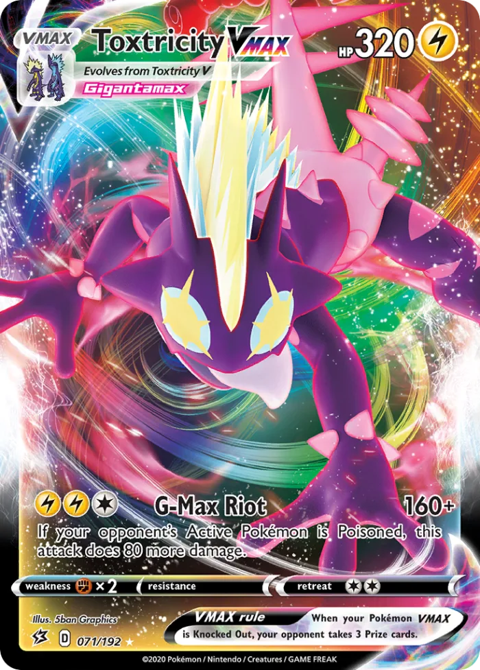 Toxtricity VMAX #71 Rebel Clash Pokemon card