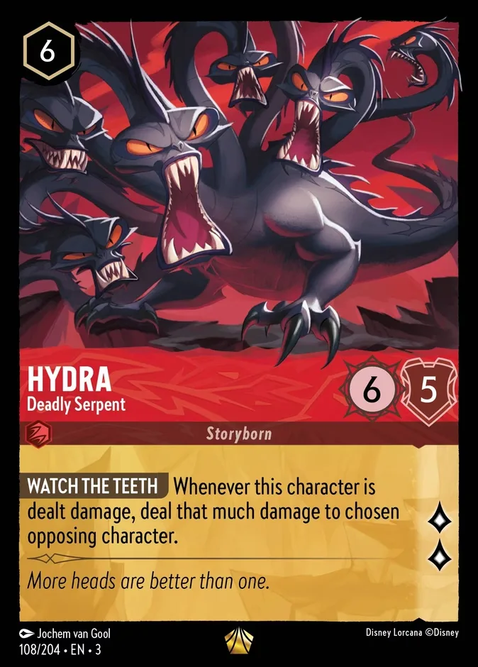 Hydra #108 Into the Inklands Disney Lorcana card