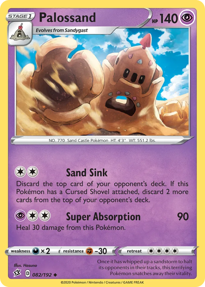 Palossand #82 Rebel Clash Pokemon card