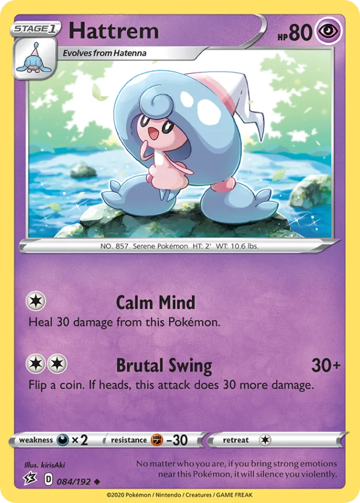 Hattrem #84 Rebel Clash Pokemon card