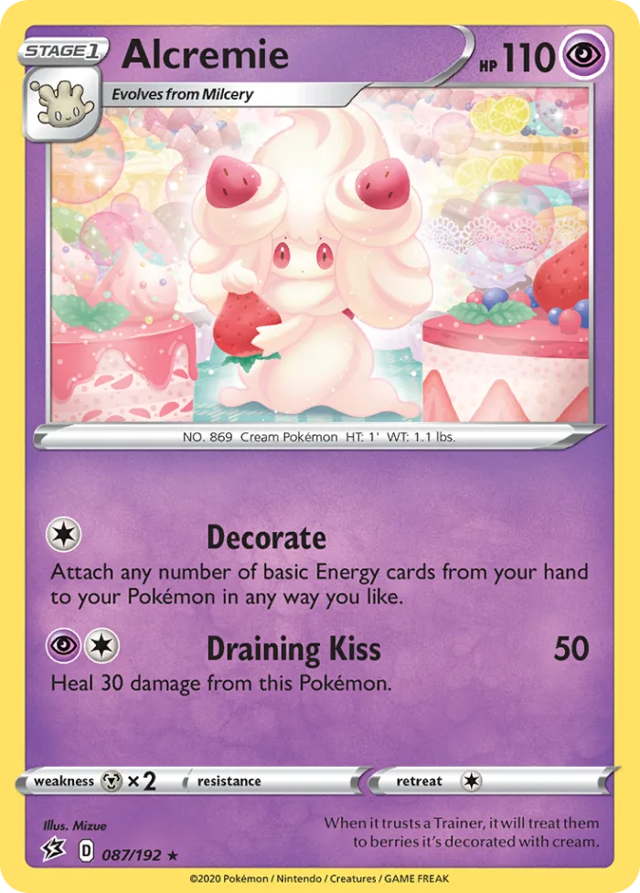 Alcremie #87 Rebel Clash Pokemon card