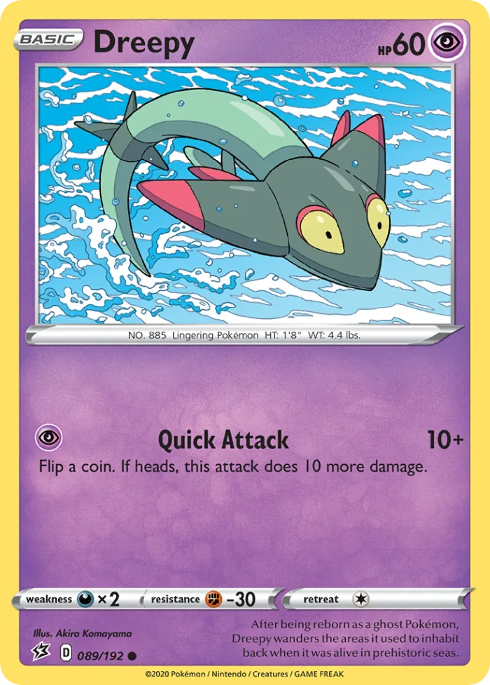Dreepy #89 Rebel Clash Pokemon card