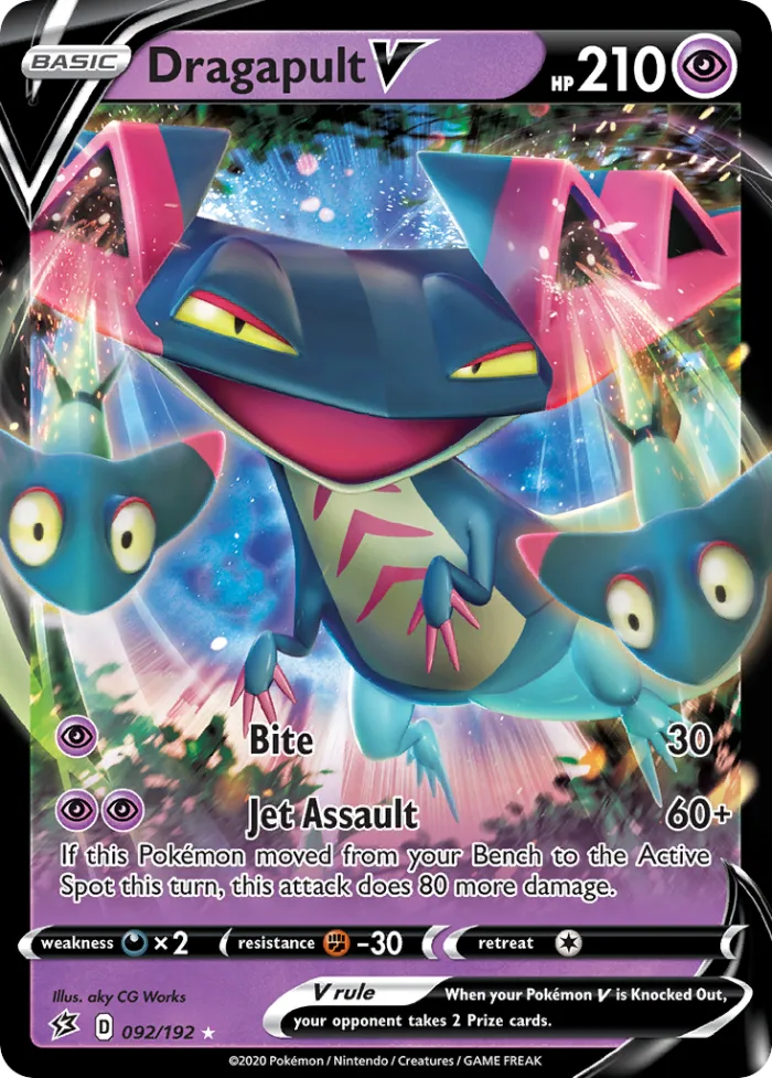 Dragapult V #92 Rebel Clash Pokemon card