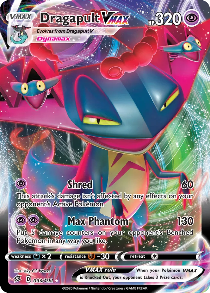 Dragapult VMAX #93 Rebel Clash Pokemon card